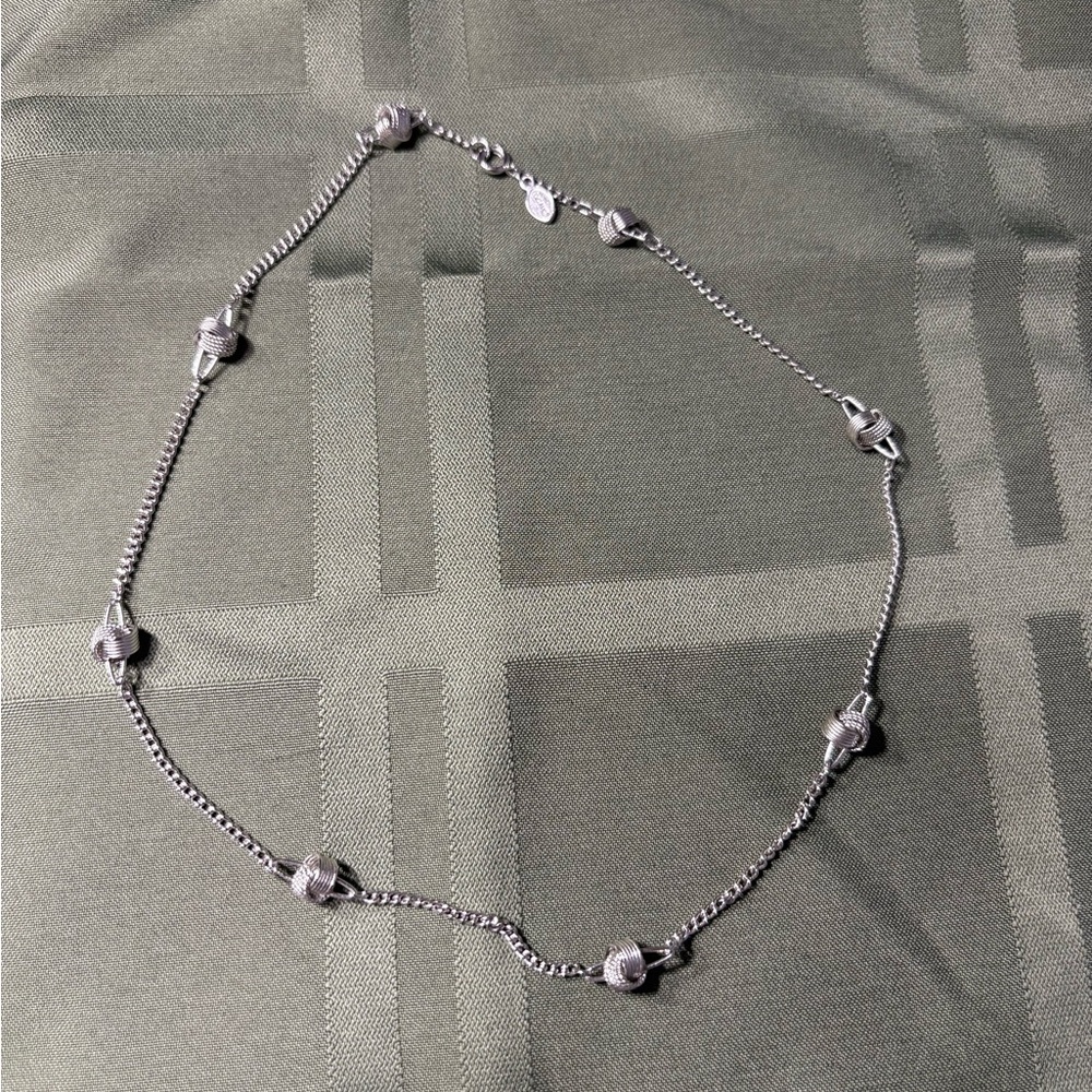 AVON 17” silver choker necklace